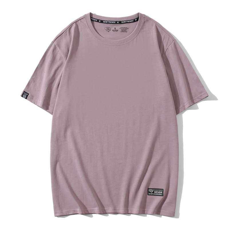 200g40支緊密賽絡紡純棉潮牌圓領T恤